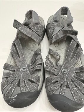 KEEN Women's Rose Sandal Gargoyle Raven Grey Outdoor Hiking Shoes Size 10.5